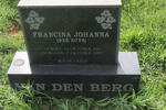 BERG Francina Johanna, van den nee BUYS 1910-2009