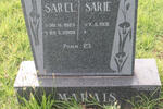 MARAIS Sarel 1927-2009 & Sarie 1931-