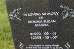 MASINA Mosima Suzan 1970-2008
