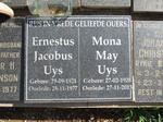 UYS Ernestus Jacobus 1921-1977 & Mona May 1928-2013