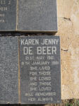 BEER Karen Jenny, de 1961-1981