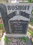 BOSHOFF Bossie 1937-1973