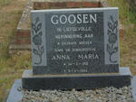 GOOSEN Anna Maria 1910-1984