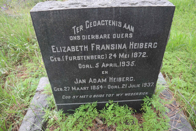 HEIBERG Jan Adam 1854-1937 & Elizabeth Fransina FURSTENBERG 1872-1935