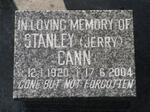 CANN Stanley 1920-2004