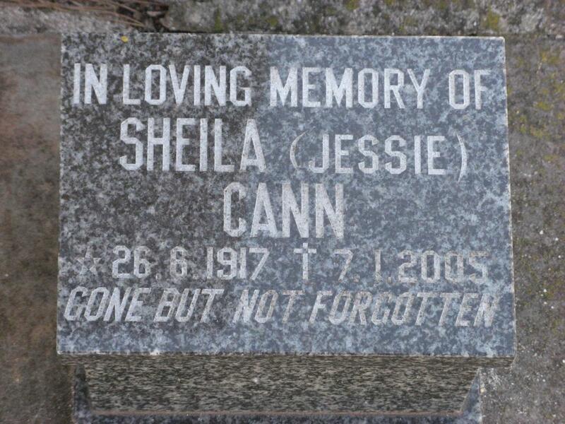 CANN Sheila 1917-2005