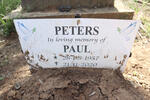PETERS Paul 1957-2020
