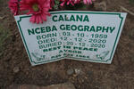 CALANA Nceba Geography 1959-2020