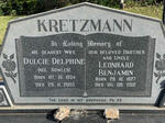 KRETZMANN Leonhard Benjamin 1927-2012 & Dulcie Delphine nee BOWLES 1934-2003