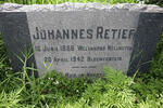 RETIEF Johannes 1866-1942