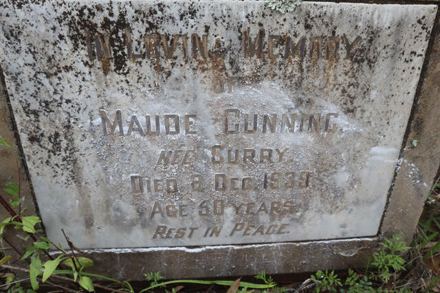 CUNNING Maude nee CURRY -1939