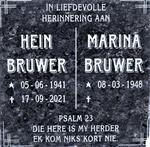 BRUWER Hein 1941-2021 & Marina 1948-  