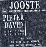 JOOSTE Pieter David 1935-2014