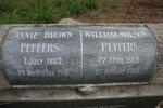 PEFFERS William Wilson 1868-1950 & Annie Brown 1868-1910
