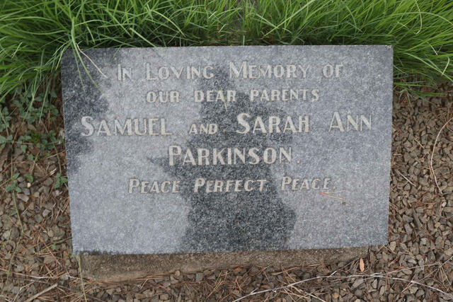 PARKINSON Samuel & Sarah Ann