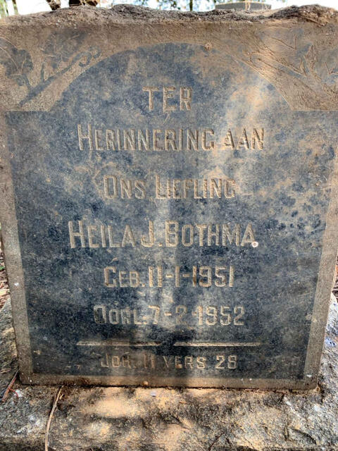 BOTHMA Heila J. 1951-1952