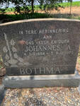 BOTHMA Johannes A. 1884-1973
