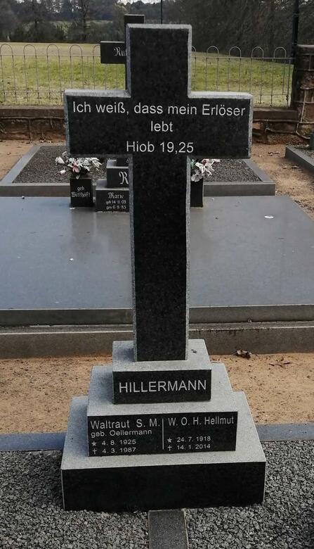 HILLERMANN W.O.H. Hellmut 1918-2014 & Waltraut S.M. OELLERMANN 1925-1987