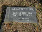 MAARTENS Gertruida Wouderina 1906-1996