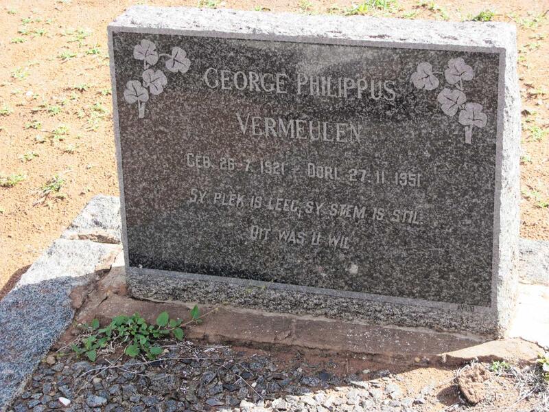 VERMEULEN George Philippus 1921-1951