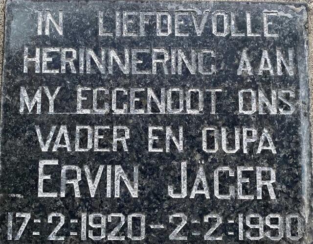 JAGER Ervin 1920-1990