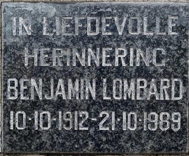 LOMBARD Benjamin 1912-1989