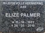 PAMER Elize 1923-2010