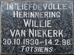 NIEKERK Willie, van 1930-1996