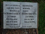 ZIETSMAN Johannes Christoffel 1875-1940 & Catherina Elizabeth MOOLMAN 1875-1940