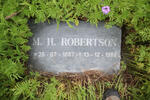 ROBERTSON M.H. 1887-1989