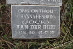 RIET Johanna Hendrina, van der 1912-2001