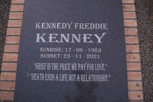 KENNEY Kennedy Freddie 1983-2021
