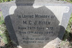 HITEN M.C.J. 1879-1944