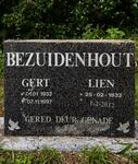 BEZUIDENHOUT Gert 1932-1997 & Lien 1932-2012