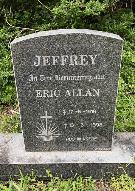 JEFFREY Eric Allan 1919-1998