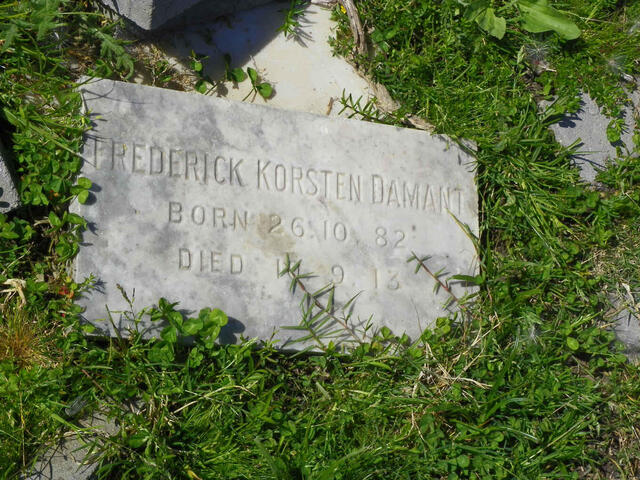 DAMANT Frederick Korsten 1882-1913