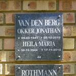BERG Okker Jonathan 1941-2010 & Heila Maria 1944-2010