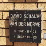 MERWE Dawid Schalk, van der 1962-2002