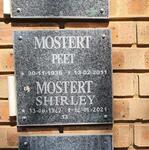 MOSTERT Peet 1936-2011 & Shirley 1942-2021