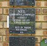 NEL Gerhardus Cornelis 1941-2021