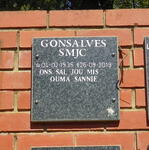 GONSALVES S.M.J.C. 1935-2019