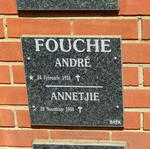FOUCHE André 1951- & Annetjie 1954-