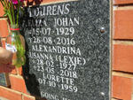 LOURENS Eliza Johan 1929-2016 & Alexandrina Susanna 1927-2018 :: LOURENS Lorette 1959-