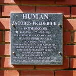 HUMAN Jacobus Frederick 1960-2012