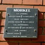 MORKEL A.J. 1930-2014 & H.J.E. 1932-2013 :: MORKEL I.G. 1955-2011 & A.M. 1958-