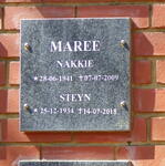 MAREE Steyn 1934-2018 & Nakkie 1941-2009
