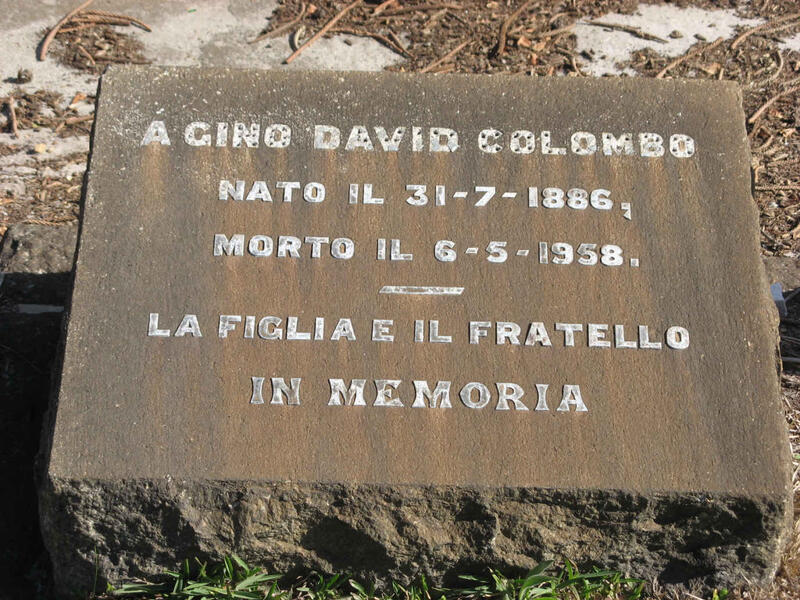 COLOMBO Gino David 1886-1958