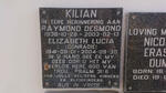 KILIAN Raymond Desmond 1936-2003 & Elizabeth Lucia CONRADIE 1941-2004