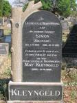 KLEYNGELD Simon 1920-1962 & May -1965