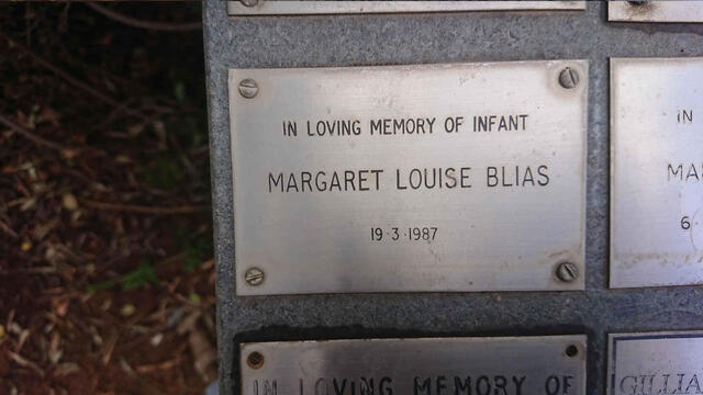 BLIAS Margaret Louise -1987